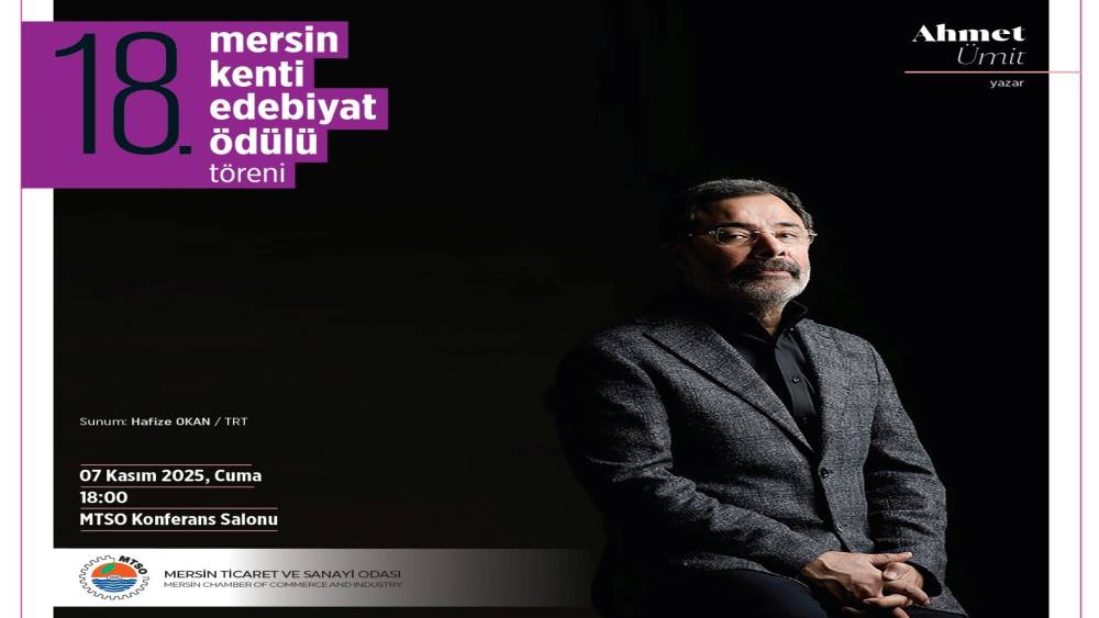 Mersin Kenti Edebiyat Ödülü Ahmet Ümit’in
