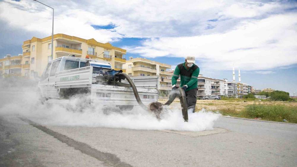 Mersin&rsquo;de sinek ve haşerelere karşı yoğun mesai
