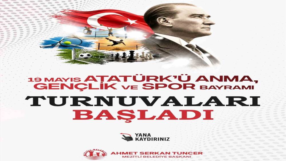 Mezitli&rsquo;de 19 Mayıs coşkusu spor turnuvalarıyla kutlanacak
