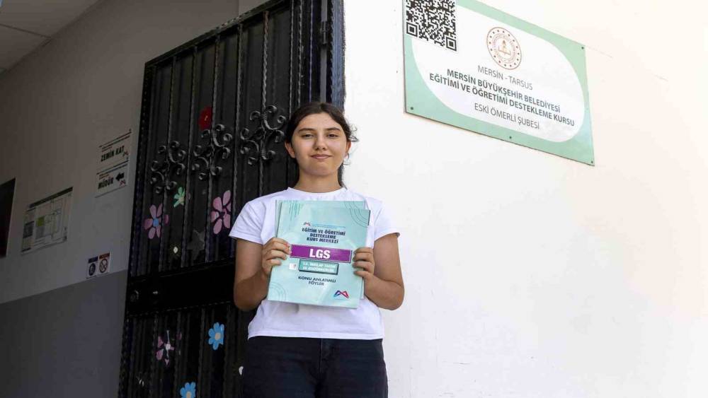 LGS&rsquo;de Tarsus birincisi Mersin B&uuml;y&uuml;kşehir Belediyesi kurs merkezinden

