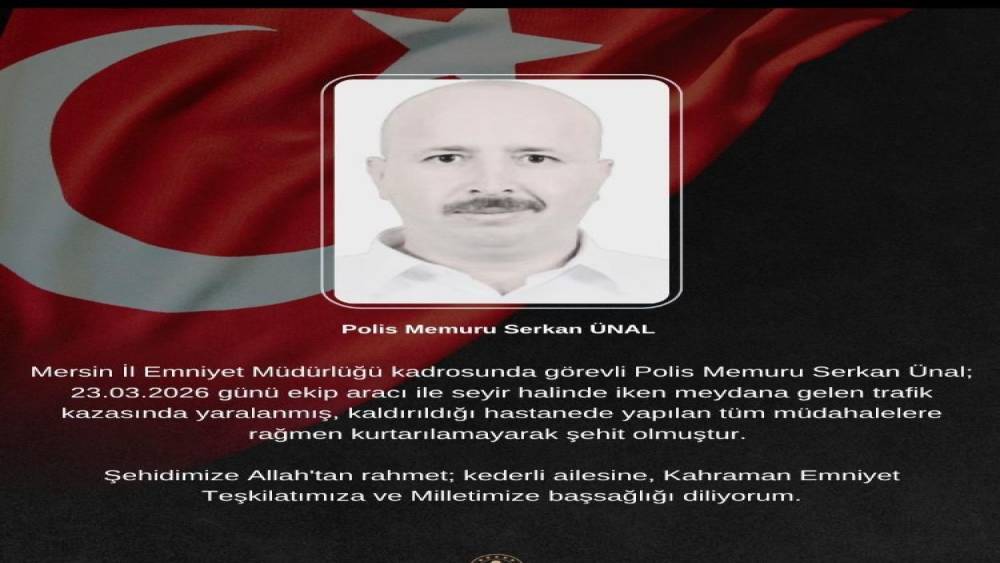 Kaza ge&ccedil;iren polis memuru şehit oldu
