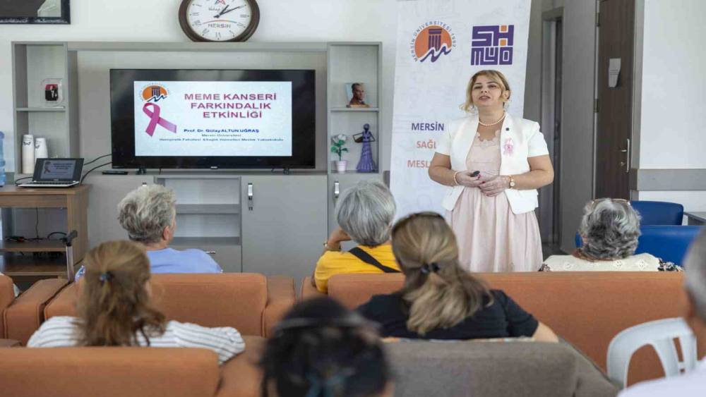 Mersin’de emekli kadınlara meme kanseri farkındalık eğitimi
