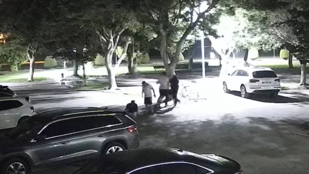 Mersin&rsquo;de site m&uuml;d&uuml;r&uuml; darbedildi, saldırı kameraya yansıdı

