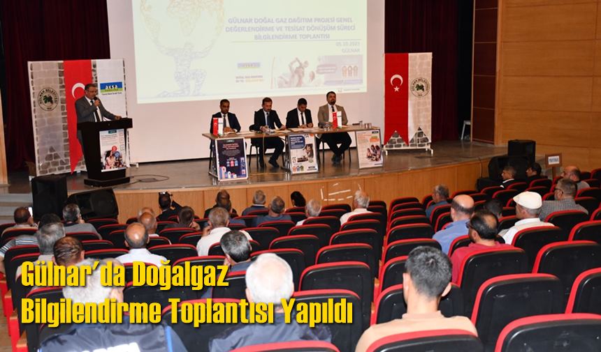 Gülnar'da Doğalgaz Bilgilendirme Toplantısı Yapıldı