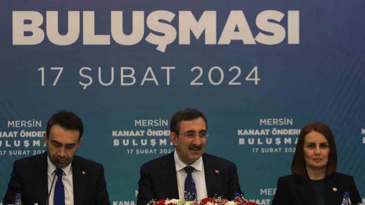 Cumhurbaşkanı Yardımcısı Yılmaz, Mersin’de kanat önderleriyle bir araya geldi