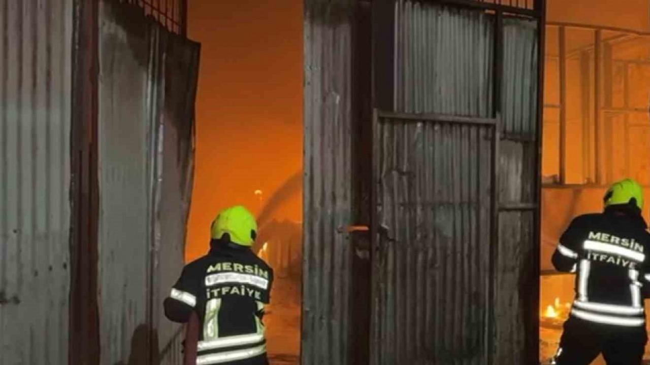 Tarsus’ta galvaniz kaplama tesisinde yangın