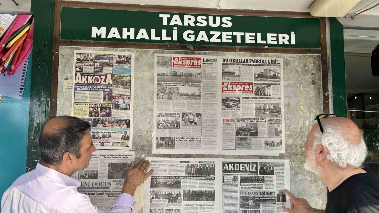 Mersin’de 48 yıllık duvar gazetesi geleneği