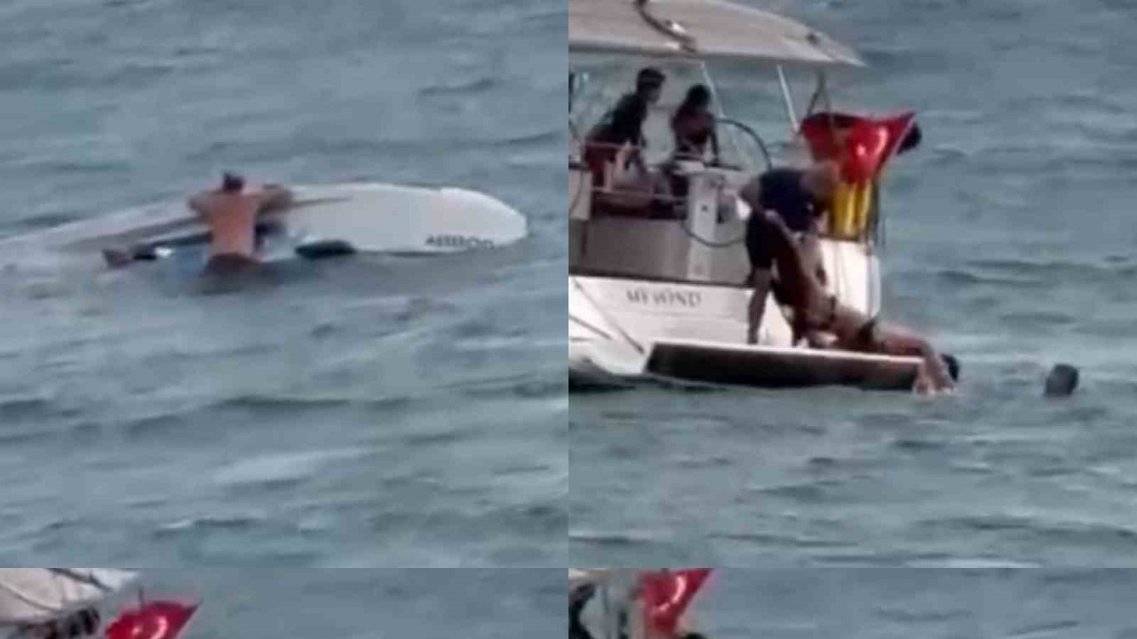 Mersin’de 6 kişinin içinde olduğu tekne alabora oldu