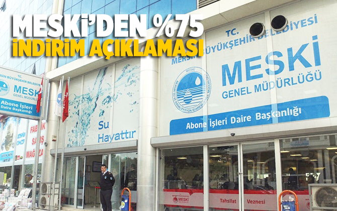 MESKİ'den %75 İndirim A&ccedil;ıklaması