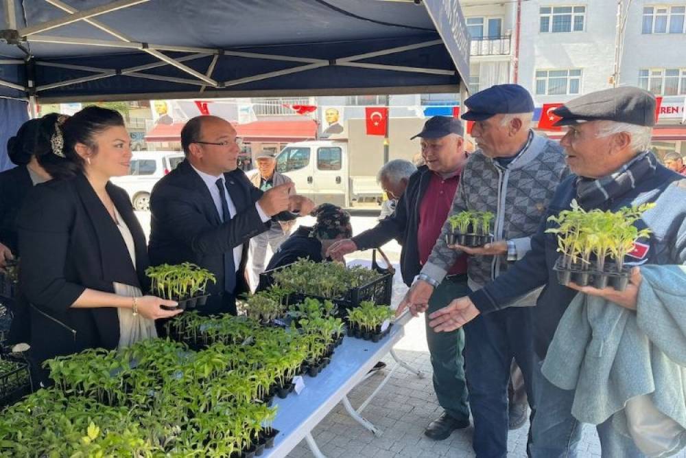 &Uuml;cretsiz fideye akın ettiler