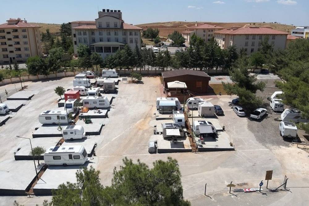 Gaziantep'te karavan konaklama alanı a&ccedil;ıldı