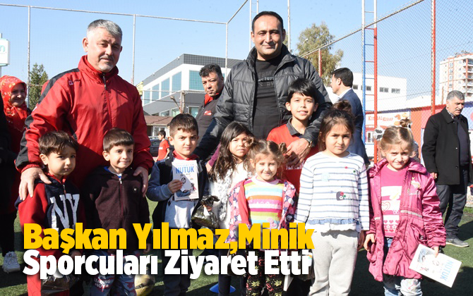 Başkan Yılmaz,Minik Sporcuları Antrenmanlarında Ziyaret Etti