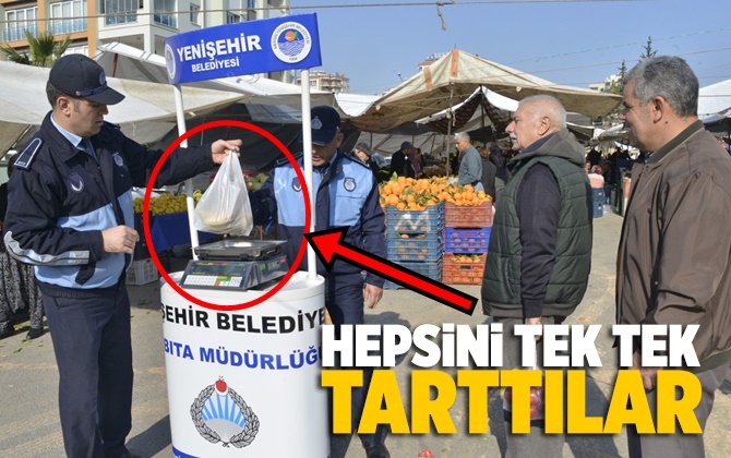 Yenişehir&rsquo;de Pazar Alanında Hassas Terazi Uygulaması