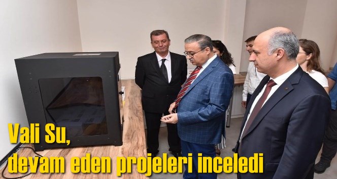 Vali Su, devam eden projeleri inceledi