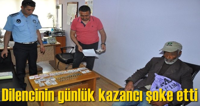 Dilencinin g&uuml;nl&uuml;k kazancı şoke etti