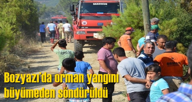 Bozyazı&rsquo;da orman yangını b&uuml;y&uuml;meden s&ouml;nd&uuml;r&uuml;ld&uuml;