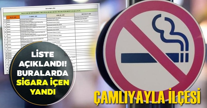 Çamlıyayla'da Sigara İçmenin Yasak Olduğu Yerler Tam Liste