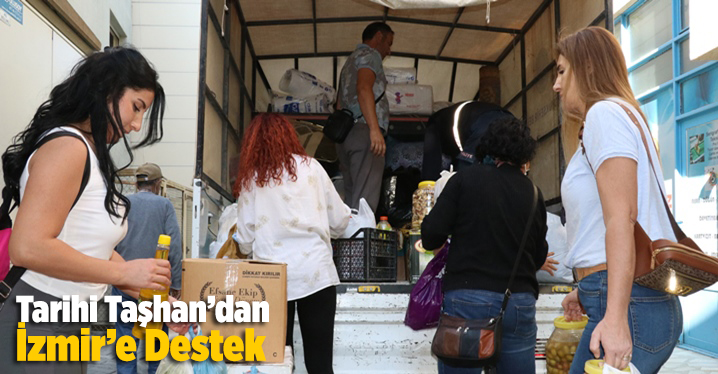Tarihi Taşhan’dan İzmir’e Destek