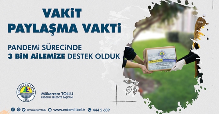 Pandemi S&uuml;recinde 3 Bin Aileye Yardım