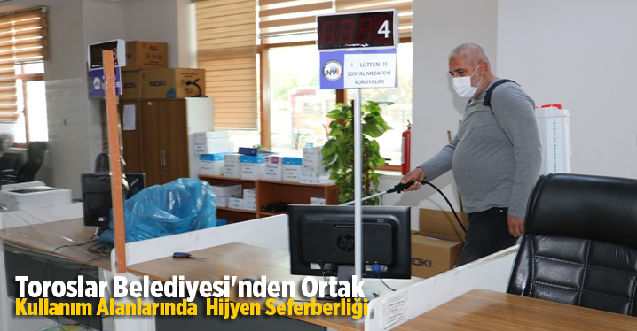 Toroslar Belediyesi'nden Ortak Kullanım Alanlarında  Hijyen Seferberliği