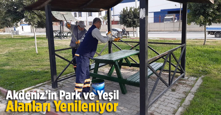 Akdeniz&rsquo;in Park ve Yeşil Alanları Yenileniyor