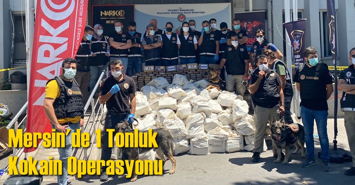 Mersin Valiliği, 1 ton kokainin muz y&uuml;kl&uuml; konteynerde ele ge&ccedil;irildiğini a&ccedil;ıkladı