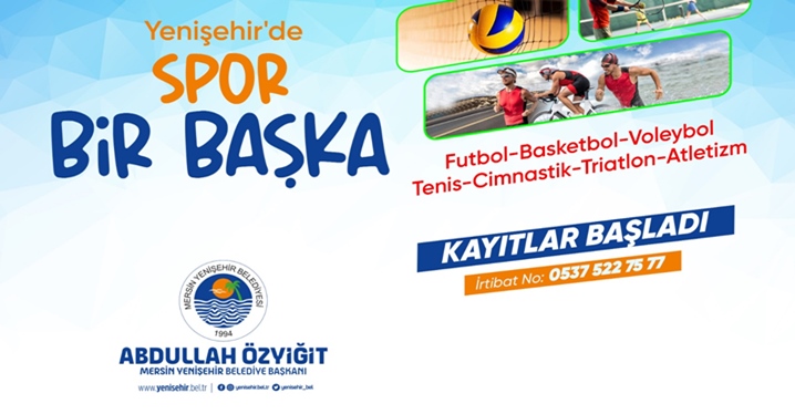 Yenişehir Belediyesi Spor Kurslarına Kayıtlar Devam Ediyor