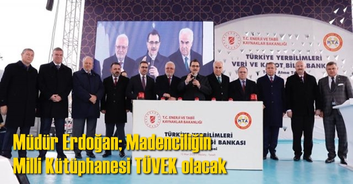 T&uuml;rkiye'de madenciliğin 'milli k&uuml;t&uuml;phanesi' T&Uuml;VEK olacak