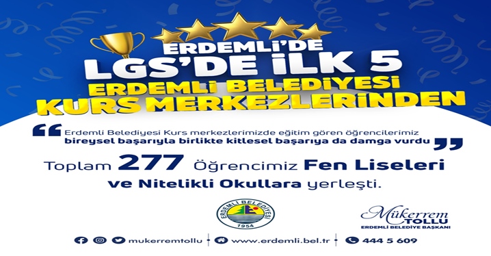 Toplam 277 Öğrencimiz Fen Liseleri ve Nitelikli Okullara Yerleşti