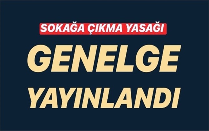 Antalya, Mersin, Adana ve Hatay&rsquo;ın da Arasında Bulunduğu İllerde Uygulanacak Sokağa &Ccedil;ıkma Yasağının Genelgesi