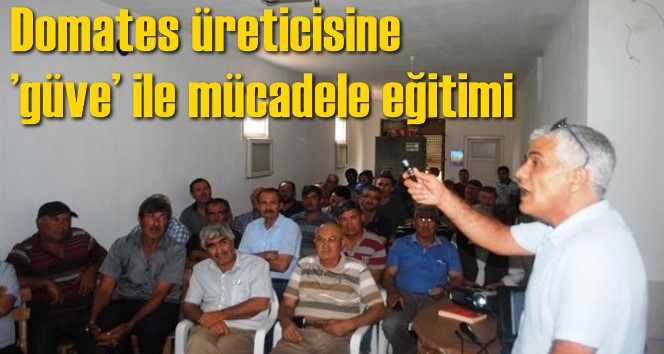 Domates &uuml;reticisine &rsquo;g&uuml;ve&rsquo; ile m&uuml;cadele eğitimi