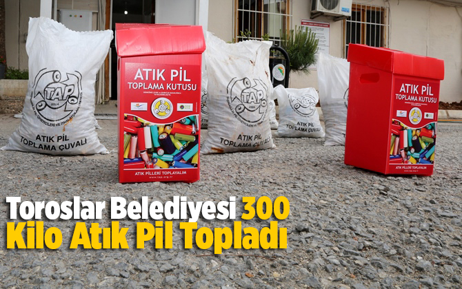 Toroslar Belediyesi 300 Kilo Atık Pil Topladı