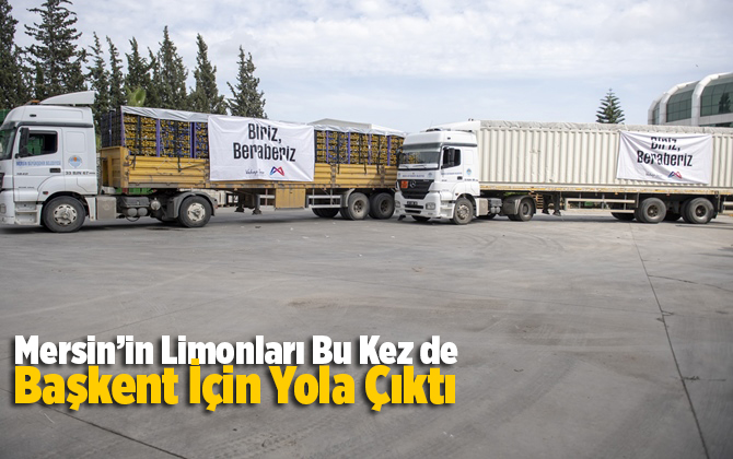 Mersin&rsquo;in Limonları Bu Kez de Başkent İ&ccedil;in Yola &Ccedil;ıktı