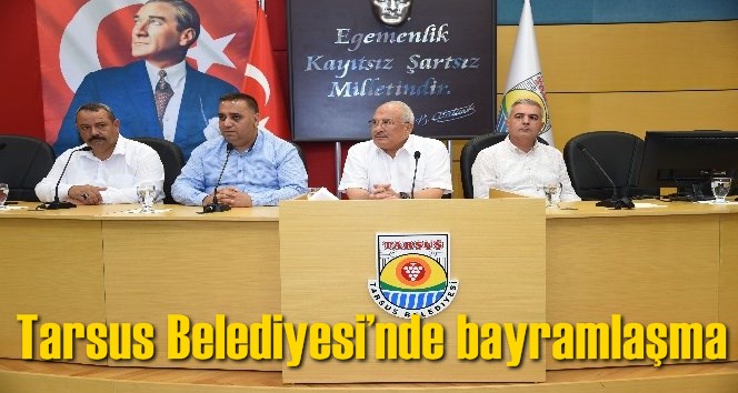 Tarsus Belediyesi&rsquo;nde bayramlaşma