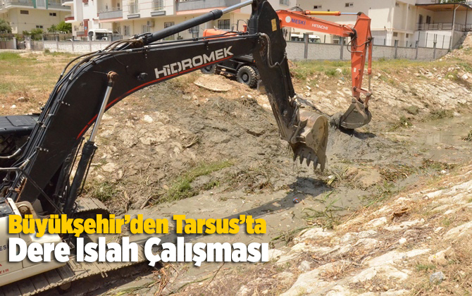 B&uuml;y&uuml;kşehir&rsquo;den Tarsus&rsquo;ta Dere Islah &Ccedil;alışması