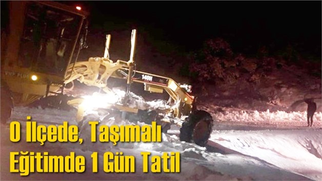 Mersin'de Taşımalı Eğitime Kar Engeli
