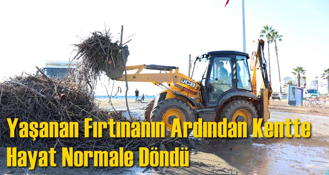 Yaşanan Fırtınanın Ardından Kentte Hayat Normale D&ouml;nd&uuml;