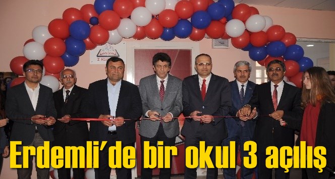 Erdemli'de bir okul 3 a&ccedil;ılış