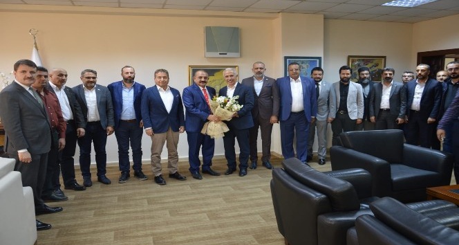 ASKON Mersin Şube Başkanı Arslan'dan G&uuml;ltak ve Tarhan'a &lsquo;hayırlı olsun' ziyareti