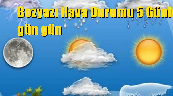 Bozyazı Hava Durumu 5 G&uuml;nl&uuml;k