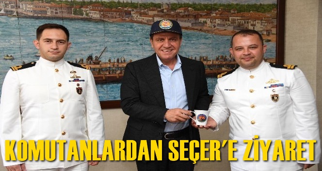 Denizkurdu 2019 tatbikatına katılan komutanlardan Başkan Se&ccedil;er'e ziyaret