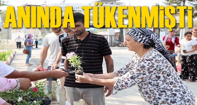 B&uuml;y&uuml;kşehir Belediyesi, t&uuml;m mezarlıklarda 100 bin &ccedil;i&ccedil;ek fidesi dağıtacak