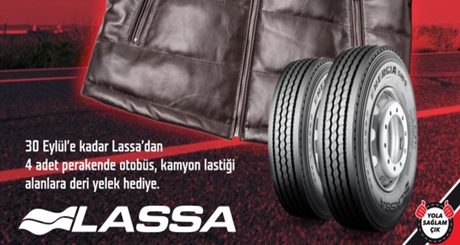 Bridgestone ve Lassa markalı Otob&uuml;s ve Kamyon Lastiklerine &Ouml;zel %5 İndirim ve &Uuml;cretsiz Deri Yelek 