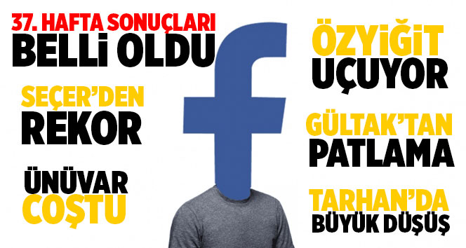 37. Hafta Facebook Ligi'nde Mersin Belediye Başkanları Sıralaması