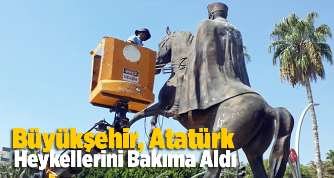 B&uuml;y&uuml;kşehir, Atat&uuml;rk Heykellerini Bakıma Aldı