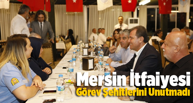 Mersin İtfaiyesi G&ouml;rev Şehitlerini Unutmadı